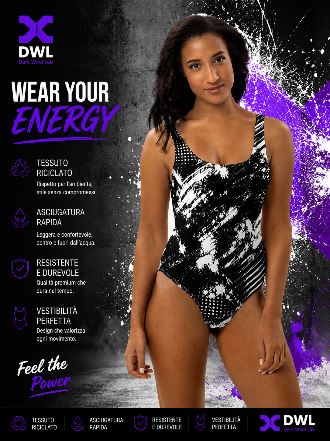 One-Piece Swimsuit DWL SWIMMING Fantasy