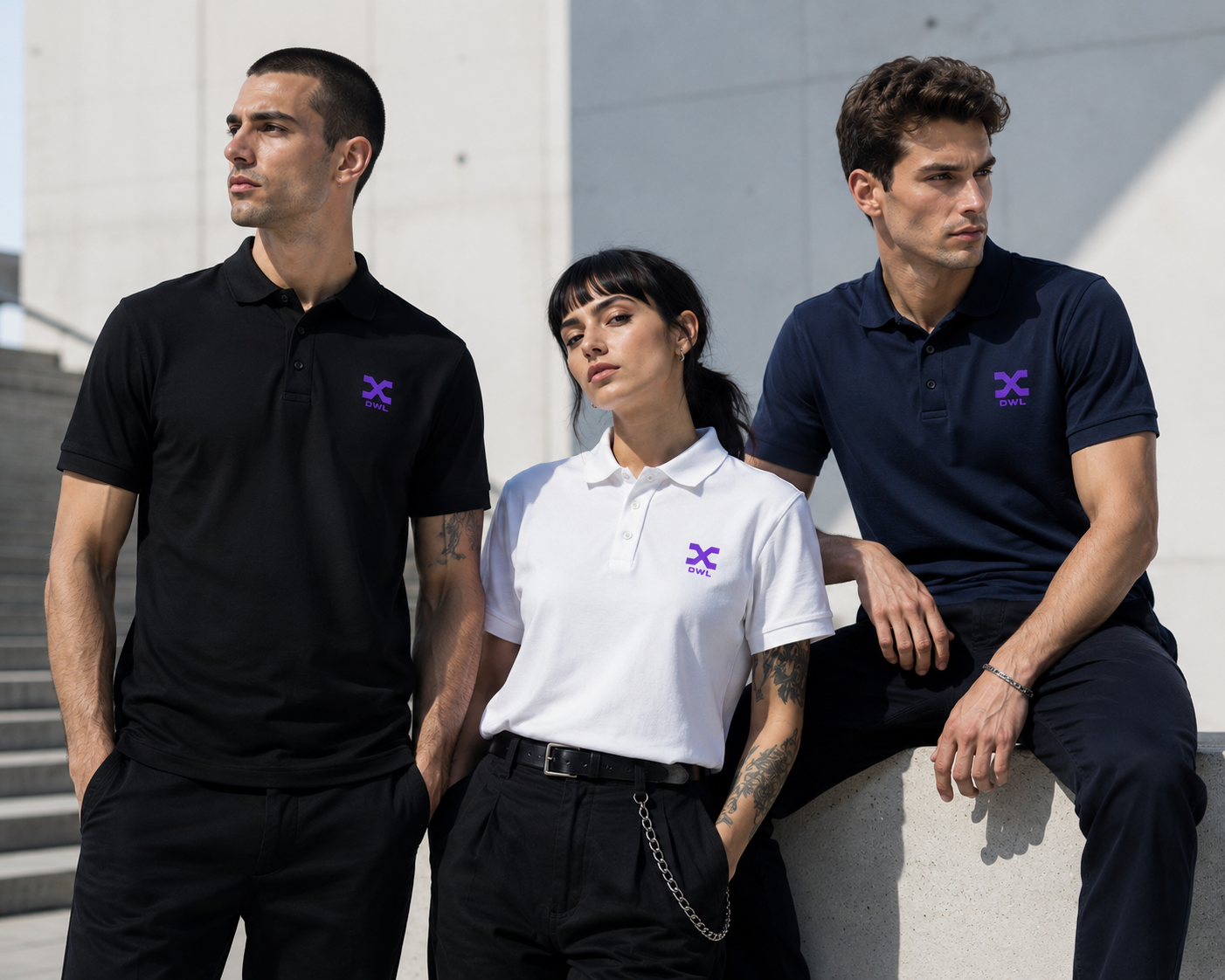 Unisex pique polo shirt DWL ESSENTIAL