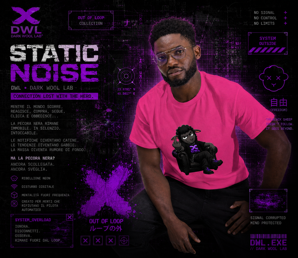 Unisex classic tee DWL “STATIC NOISE” Out of Loop