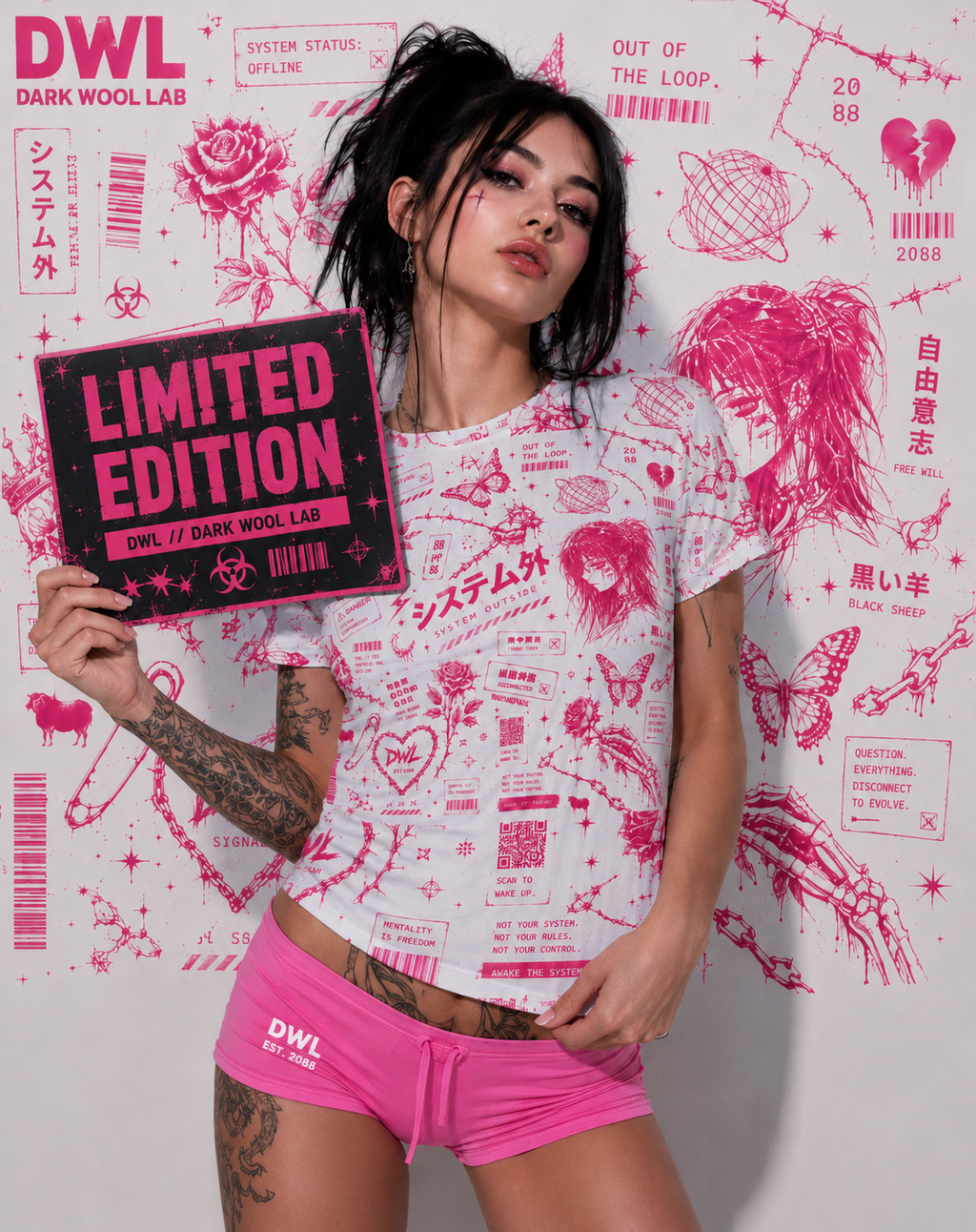 Women's T-shirt DWL BROKEN PARADISE — Limited Edition